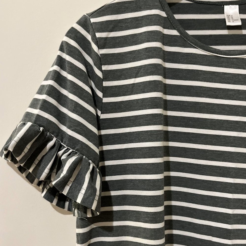 Casual Summer Beach Dress with Stripes